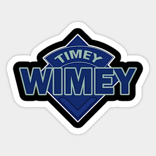 Timey Wimey - Doctor Who Style Logo Sticker